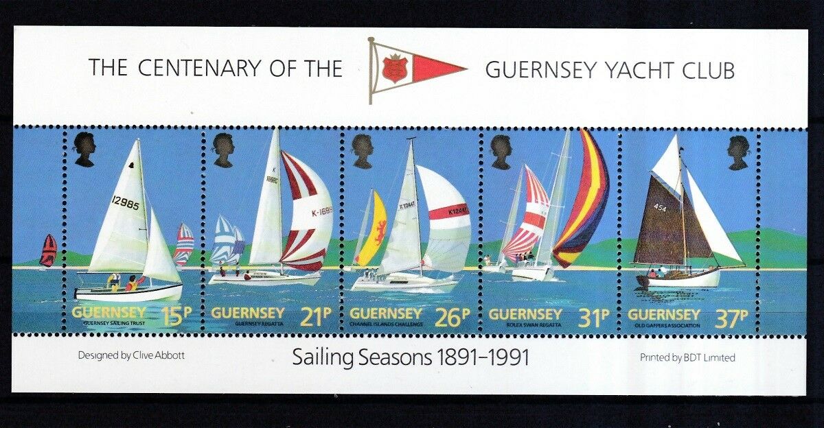 Guernsey1991 Postfrisch Minr. Block 7  100 Jahre Yachtclub Von Guernsey.